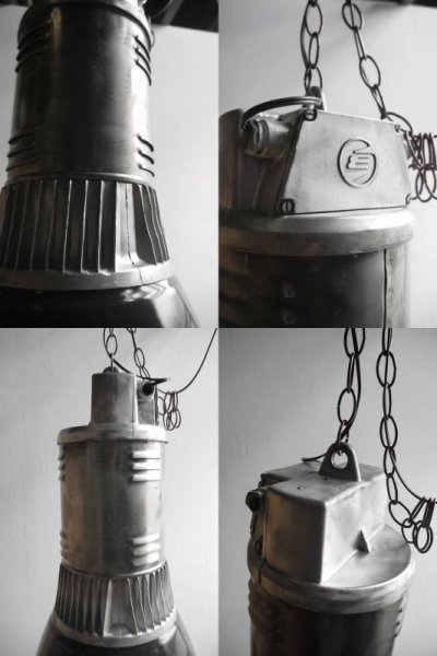 画像2: アンティーク　Czechoslovakia製　インダストリアル　吊り下げランプ  C