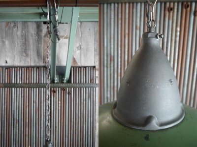画像3: アンティーク　ホーロー吊り下げランプ