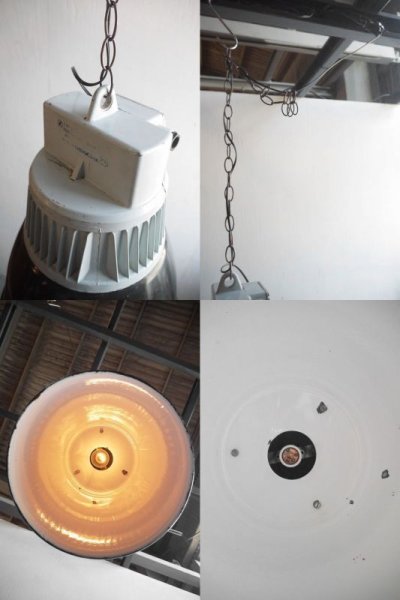 画像3: アンティーク　Czechoslovakia製　インダストリアル　吊り下げランプ D