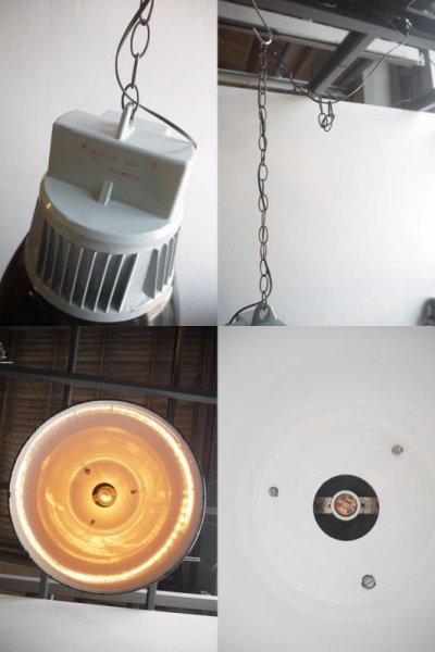 画像3: アンティーク　Czechoslovakia製　インダストリアル　吊り下げランプ A