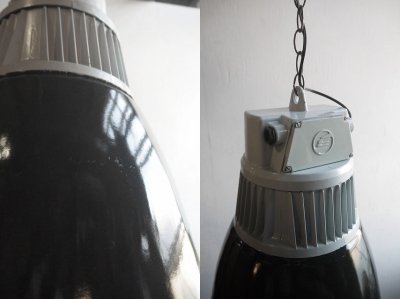 画像2: アンティーク　Czechoslovakia製　インダストリアル　吊り下げランプ C