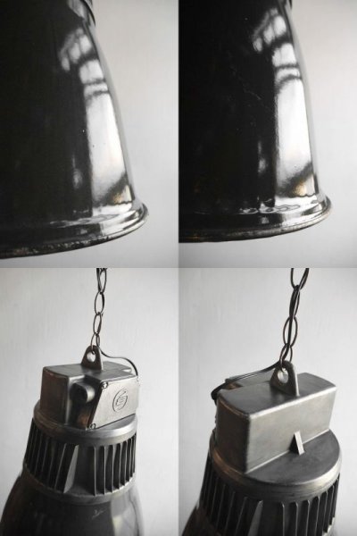 画像2: アンティーク　Czechoslovakia製　インダストリアル　吊り下げランプ A