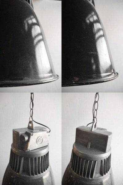 画像2: アンティーク　Czechoslovakia製　インダストリアル　吊り下げランプ E