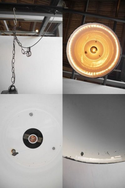 画像3: アンティーク　Czechoslovakia製　インダストリアル　吊り下げランプ F