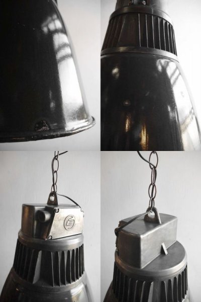 画像2: アンティーク　Czechoslovakia製　インダストリアル　吊り下げランプ D