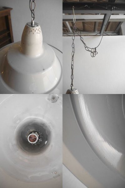 画像3: アンティーク　大型　メタル吊り下げランプ C