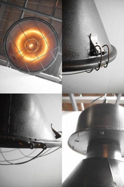 画像2: アンティーク　ポーランド製　インダストリアル　吊り下げランプ 
