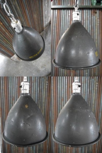 画像2: アンティーク　SMITH-VICTOR社　メタルシェード吊り下げランプ