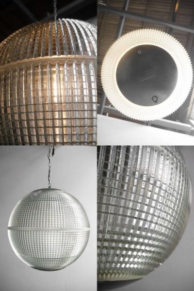 画像2: アンティーク   Large Holophane Glass Sphere Globe Light