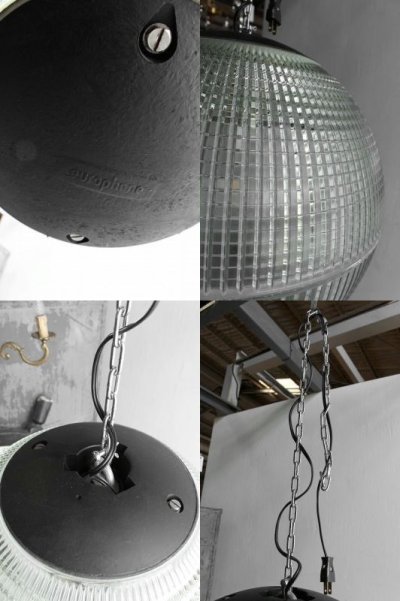 画像3: アンティーク   Large Holophane Glass Sphere Globe Light