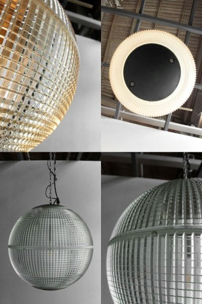 画像2: アンティーク   Large Holophane Glass Sphere Globe Light