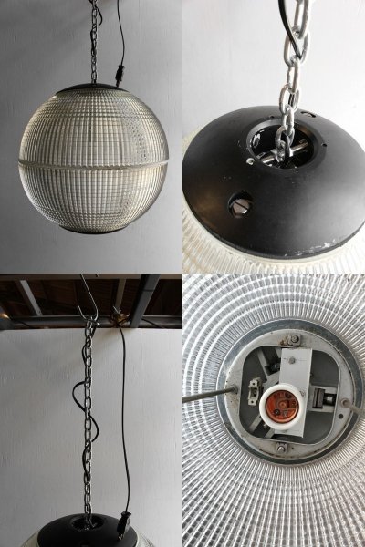 画像3: アンティーク   Holophane Glass Sphere Globe Light　B