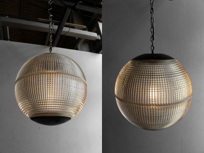 画像1: アンティーク   Holophane Glass Sphere Globe Light　A