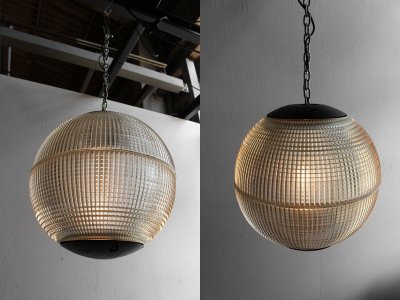 画像1: アンティーク   Holophane Glass Sphere Globe Light　B